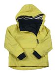 Žlutá nepromokavá jarní bunda s kapucí M&S