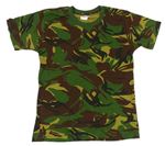 KHaki-hnědo-černé army tričko Higlander