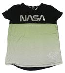 Zeleno-černé tričko NASA 