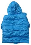Modrá prošívaná šusťáková jarní zateplená bunda s kapucí zn. F&F