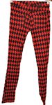 Dámské červeno-černé vzorované kalhoty vel. 28