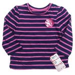 Tmavomodro-růžové triko Mothercare 