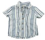 Bílo-modrá pruhovaná košile Primark