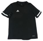 Černé sportovní tričko s logem Adidas