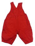 Červené plátěné laclové kalhoty zn. Mothercare