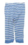 Modro-bílé pruhované pyžamové kalhoty Tu