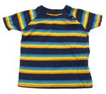 Tmavomodro-barevné pruhované tričko Primark