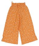 Oranžové květované palazzo kalhoty C&A