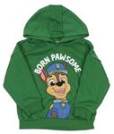 Zelená mikina s Paw Patrol a kapucí Nickelodeon