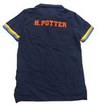 Tmavomodré polo tričko Harry Potter s pruhy zn. M&S