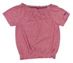 Růžové melírované tričko S. Oliver