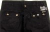 Outlet - Dámské černé plátěné kalhoty