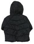 Černá šusťáková zimní bunda s kapucí zn. Zara