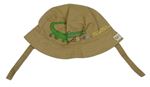 Béžový plátěný klobouk s obrázkem - Velikananánský krokodýl M&S