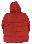 Červená šusťáková zimní bunda s kapucí zn. River Island