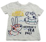 Béžové tričko s Peppa Pig George