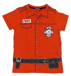 Červené tričko - hasič 