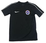 Černý funkční fotbalový dres se znakem Nike 