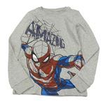 Šedé melírované triko Spiderman Next