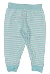 Pomněnkovo-bílé pruhované pyžamové kalhoty M&S