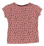 Růžovo-šedé vzorované tričko Primark