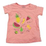 Růžové tričko s ovocem Lupilu