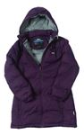 Lilkový kostkovaný šusťákový outdoorový zimní kabát s odepínací kapucí TRESPASS