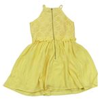 Žluté tylovo/krajkované šaty zn. New Look