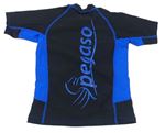 Černo-modré UV tričko s logem zn. Pegaso