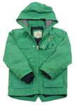 Zelená šusťáková jarní bunda s kapucí Debenhams
