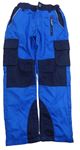 Modro-tmavomodré outdoorové cargo kalhoty Topolino