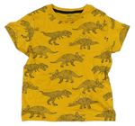 Žluté tričko s dinosaury M&S