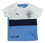 Modro-bílý pruhovaný fotbalový dres - Rangers FC Puma 