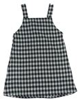 Černo-bílé kostkované šaty s knofličky zn. F&F