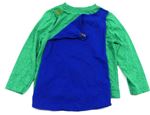 Zeleno-modré triko s potiskem zn. F&F