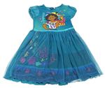 Tyrkysové šaty s tylovou sukní Encanto Disney
