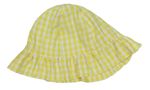 Žluto-bílý kostkovaný klobouk Nutmeg
