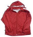 Červená šusťáková bunda s ukrývací kapucí Result 