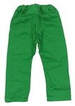 Zelené plátěné kalhoty zn. H&M