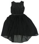 Černé plisované šaty Bluezoo