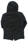 Černá šusťáková zimní bunda s kapucí zn. Ben Sherman