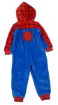 Modro-červená chlupatá kombinéza s kapucí - Spider-man zn. C&A