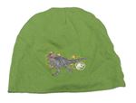 Zelená bavlněná čepice s Jurským světem 