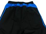Černo-modré šusťákové podšité kalhoty s logem zn. Lonsdale