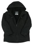 Černá šusťáková zimní bunda s kapucí George