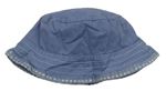 Modrý plátěný klobouk Mothercare