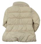 Béžová šusťáková zimní bunda s límcem zn. M&S