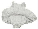 Bílé květované madeirové šaty s všitým body zn. Mothercare